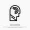 Access, Human, Manipulate, Mind, Switch Line Icon Vector