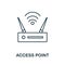 Access Point line icon. Element sign from networking collection. Access Point outline icon sign for web design