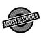 Access Restricted rubber stamp
