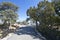 Access road to the overlook at Grand Canyon National Park in Arizona