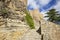 Access to the medieval castle in Albarracin town