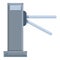 Access turnstile icon, cartoon and flat style