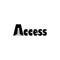 Access typography logo. a letter. letter a with negative space. A for access