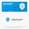 Access, World, Protection, Globe, Shield SOlid Icon Website Banner and Business Logo Template