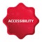 Accessibility misty rose red starburst sticker button