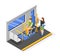 Accessible Environment Isometric Composition