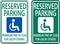 Accessible Parking Sign On White Background