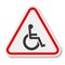 Accessible Parking Sign On White Background