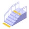 Accessible stairs environment icon isometric vector. Wheelchair access