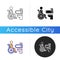 Accessible toilet icon