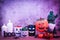 Accessories of decorations Happy Halloween day background concept.