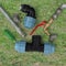 accessories and hydraulic equipment for lawn irrigation systems-