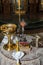 Accessories of a priest for Christian baptism