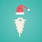 Accessories Santa Claus - hat and beard. Christmas collection.