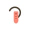 Accessory, Bluetooth, Ear, Headphone, Headset  Flat Color Icon. Vector icon banner Template