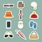 Accessory icons set