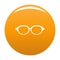 Accessory spectacles icon orange