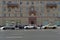 Accident involving three cars on the Garden Ring in Moscow