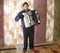 Accordian player