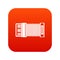 Accordion icon digital red