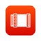 Accordion icon digital red