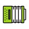 Accordion icon, Saint patrick\\\'s day related vector
