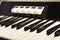 Accordion keyboard close up