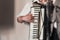 Accordionist plays vintage accordion