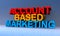 Account based marketing on blue