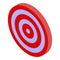 Account manager target icon, isometric style