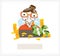 Accountant with money and coins A