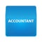 Accountant shiny blue square button