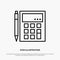 Accounting, Account, Calculate, Calculation, Calculator, Financial, Math Line Icon Vector