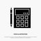 Accounting, Account, Calculate, Calculation, Calculator, Financial, Math solid Glyph Icon vector