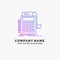 Accounting, audit, banking, calculation, calculator Purple Business Logo Template. Place for Tagline