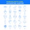 Accounting Auditor Icons - Futuro Blue 25 Icon pack