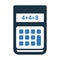 Accounting, calculate, calculator icon. Simple vector on isolated white background