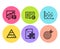 Accounting, Copyright and Pyramid chart icons set. Strategy, Dot plot and Target signs. Vector