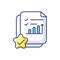 Accounting document RGB color icon