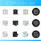 Accounting icons set