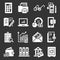 Accounting international day icon set, simple style