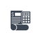 Accounting related vector glyph icon