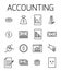 Accounting related vector icon set.