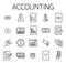 Accounting related vector icon set.