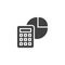 Accounting statistics vector icon