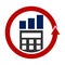 Accounting tax expert logo Icon Illustration Brand Identity
