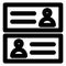 Accounts, chat bold vector icon which can be easily modified or edited