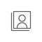 Accounts profile outline icon