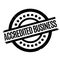 Accredited Business rubber stamp