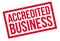 Accredited Business rubber stamp